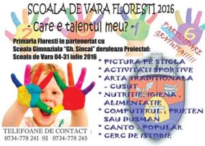 scoala de vara floresti